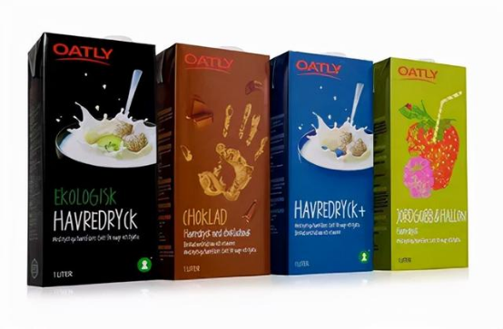 OATLY的瓶身包装